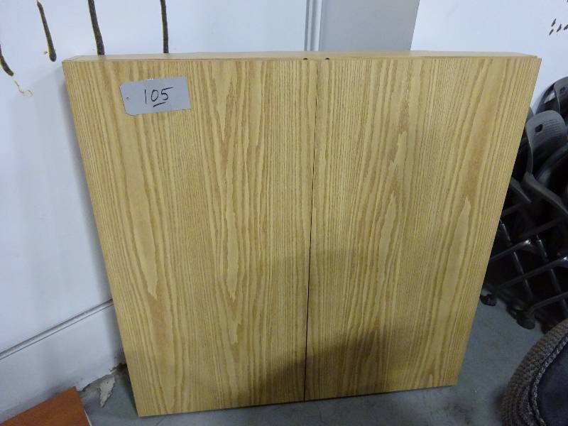 Blond White Board Cabinet
