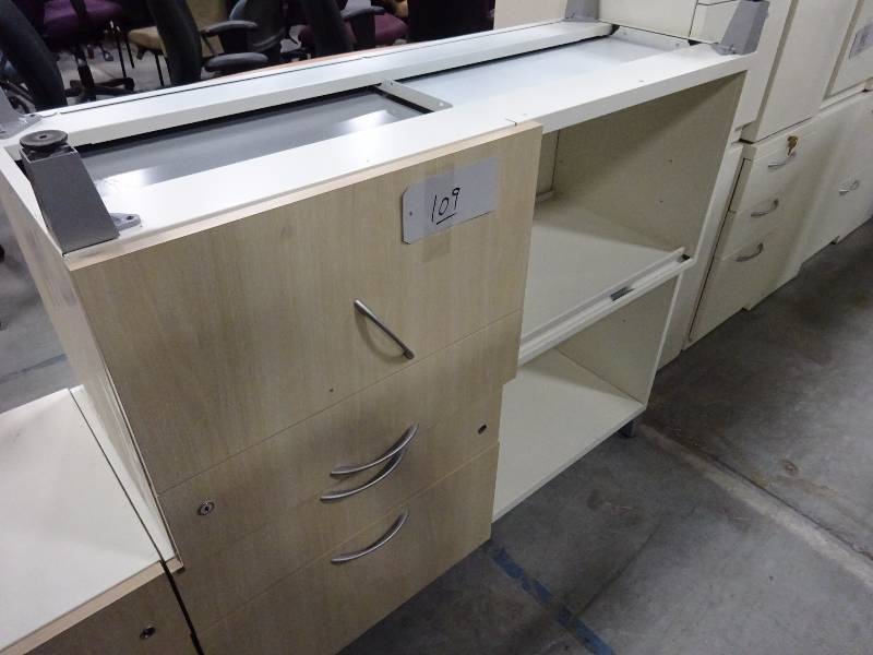 Pair Low 2 Drawer Credenzas