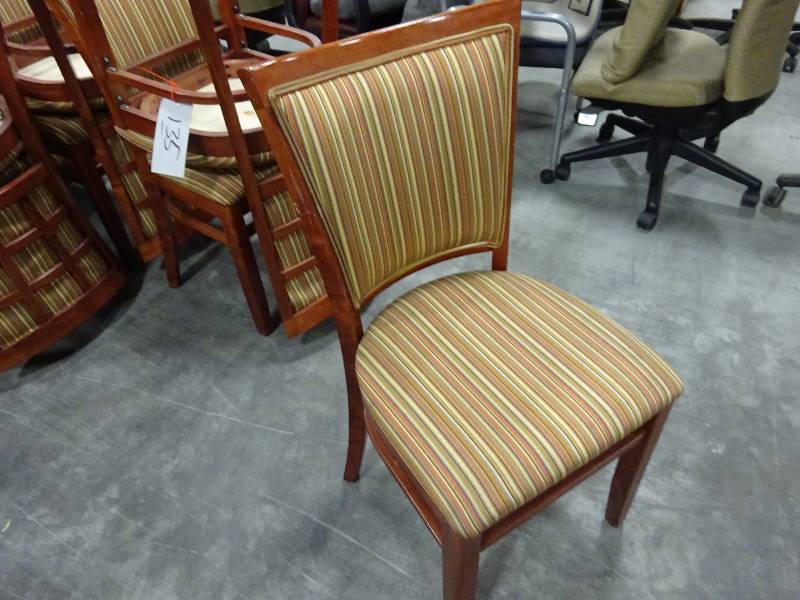 Striped Cloth Chairs 8