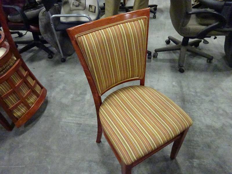 Striped Cloth Chairs 8