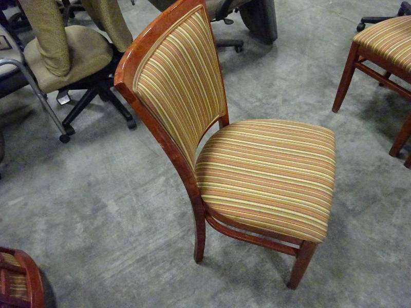 Striped Cloth Chairs 8