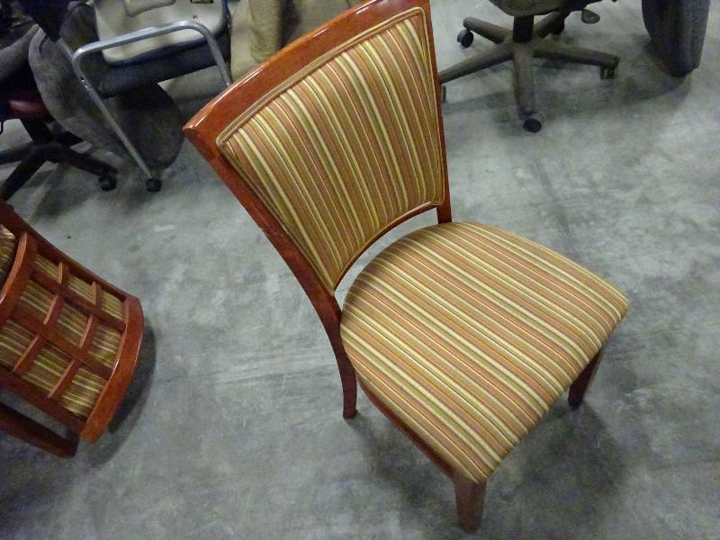 Striped Cloth Chairs 9