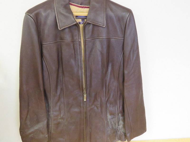 Leather coat