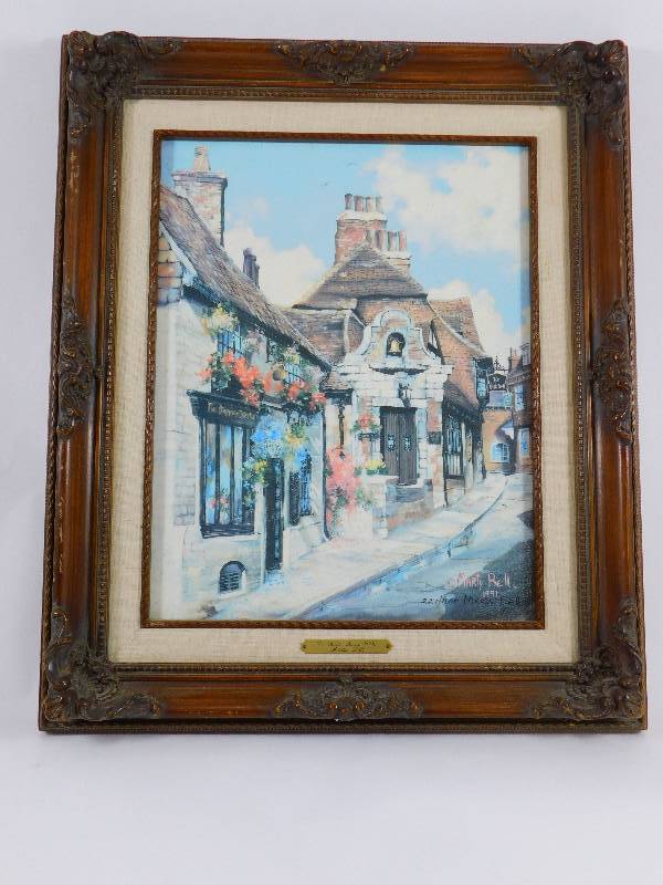 lot 5 image: Ye Olde Bell, Rye Limited Edition Numbered Print by Marty Bell wCertificate of Authenticity