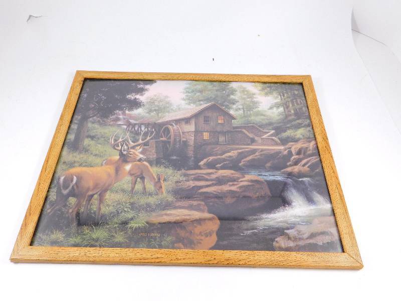 james e seward deer paintings