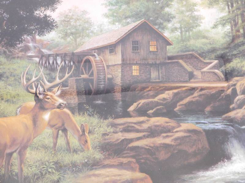 james e seward deer paintings