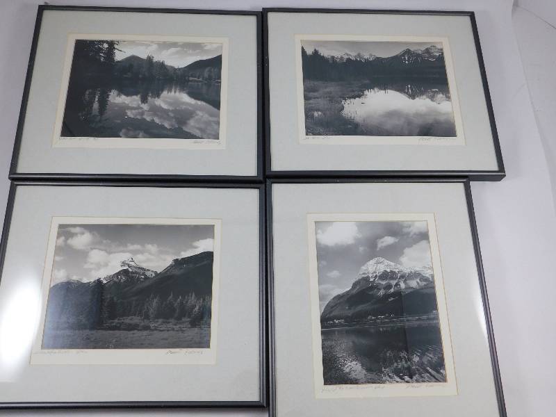 lot 38 image: Lot of 4 Robert Fleming Black & White Framed Photographs - Signed