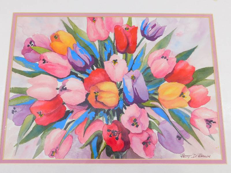 lot 41 image: Watercolor painting by Betty D. Brown