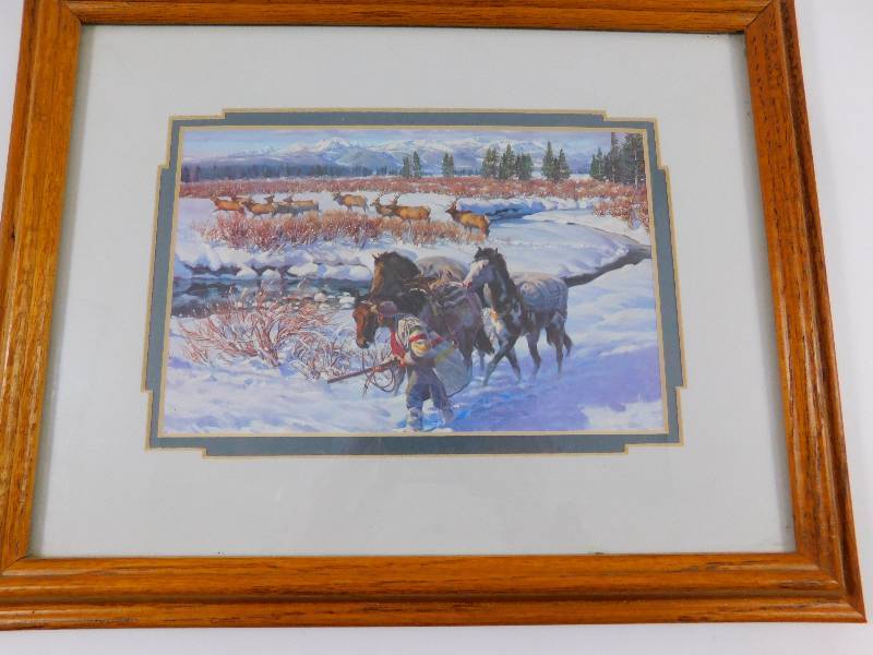 lot 43 image: Framed Print by Gary Carter