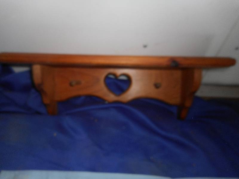 lot 53 image: SOLID WOOD WALL SHELF