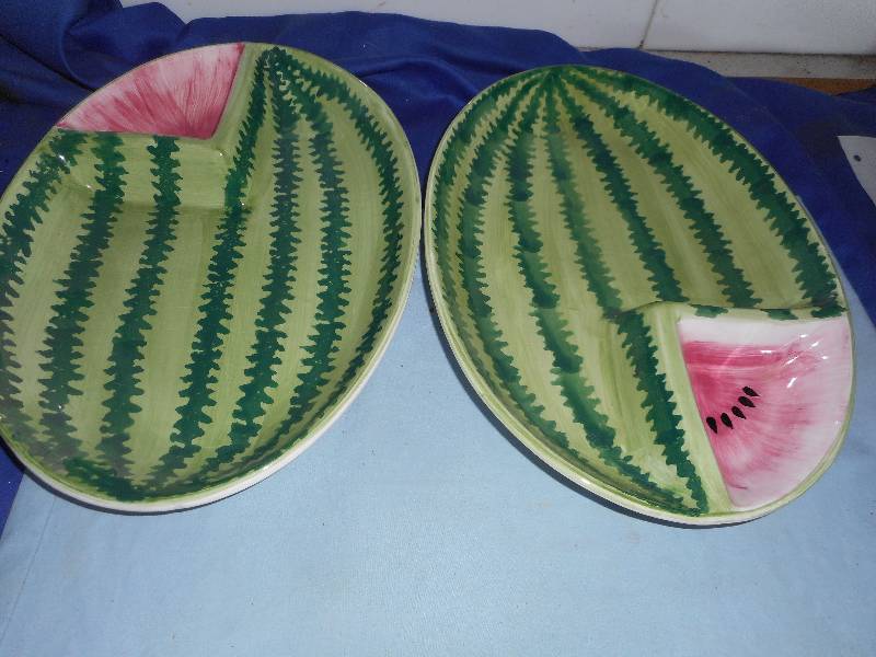 lot 59 image: 2 WATER MELON TRAYS