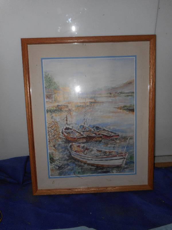 lot 131 image: COLLECTIBLE BOAT PICTURE