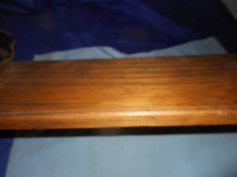 lot 134 image: OAK HANGING WALL SHELF