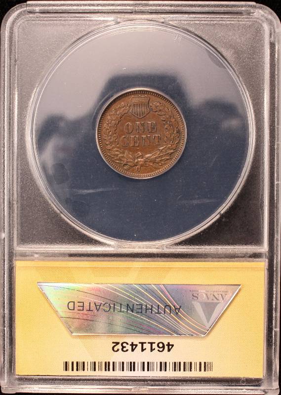 lot 02 image: 1887 INDIAN HEAD CENT AU50 ANACS