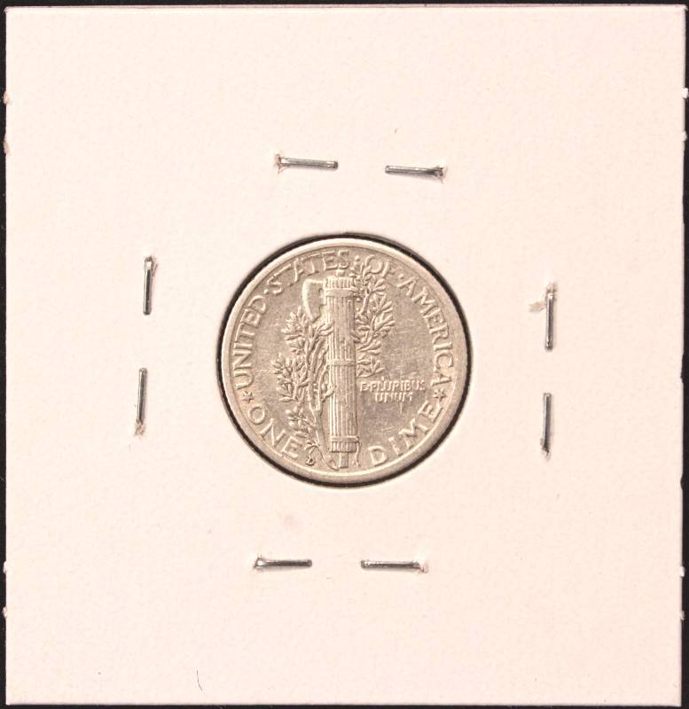 lot 06 image: 1936-D MERCURY SILVER DIME AU