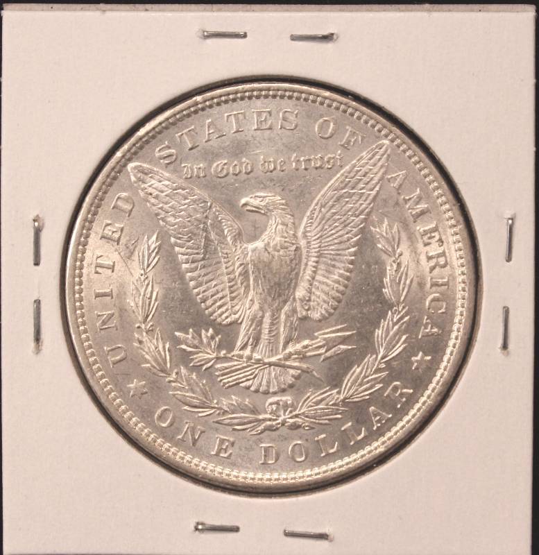 lot 14 image: 1883 MORGAN SILVER DOLLAR UNC.