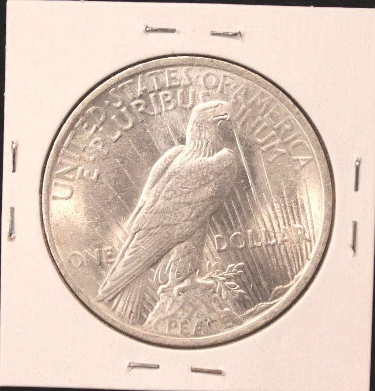 lot 19 image: 1923-P PEACE SILVER DOLLAR BU-UNC.