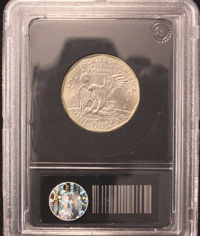 lot 29 image: 1999 SUSAN B. ANTHONY DOLLAR BU IN BLACK HOLDER