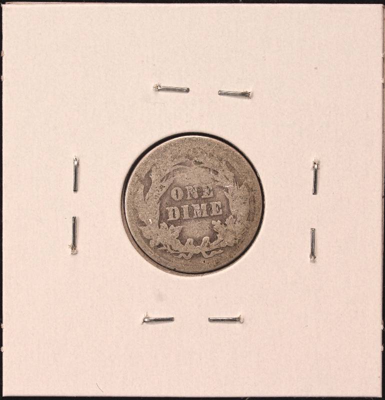 lot 56 image: 1892-P BARBER SILVER DIME AG