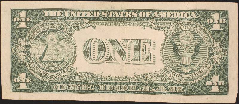 lot 07 image: 1935-E $1 BLUE SEAL SILVER CERTIFICATE XF