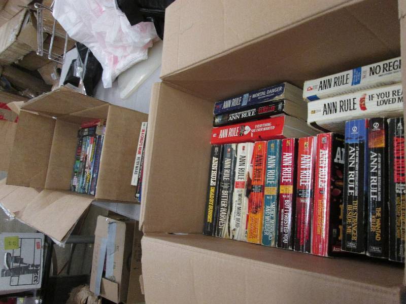 lot 30 image: Lot of 3 Boxes Paperback Books, ass...
