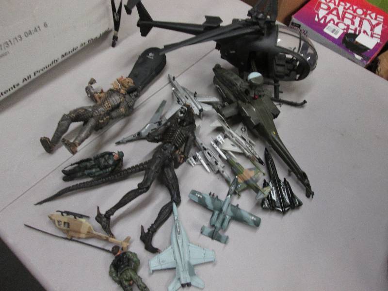 lot 87 image: Helicopters, Action Figures, Jets...