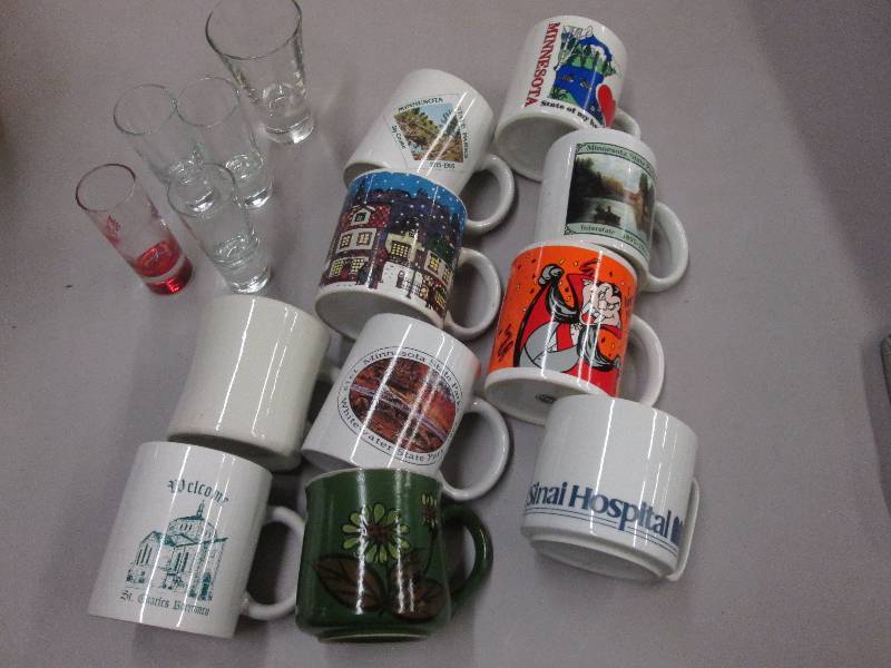 lot 91 image: 10 Assorted Collectible Mugs, 4 Sho...