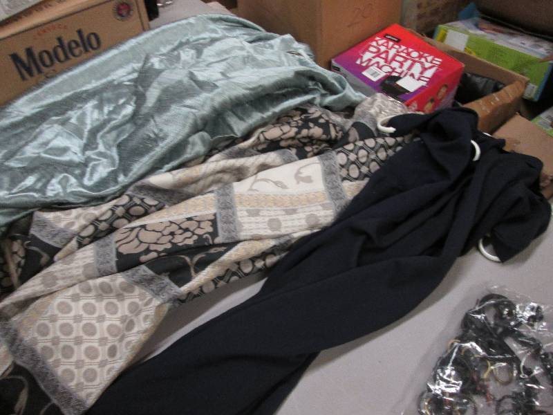 lot 95 image: 2 Shower Curtains, Curtains , Metal...