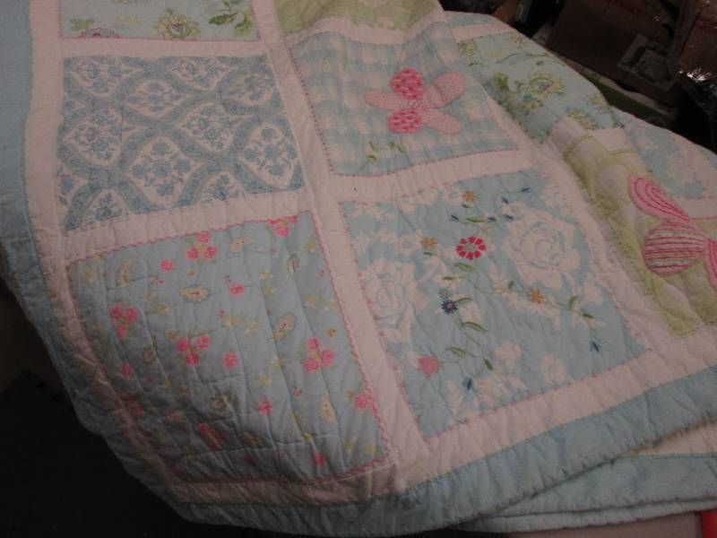lot 137 image: Pottery Barn Quilt 86x86 inches...