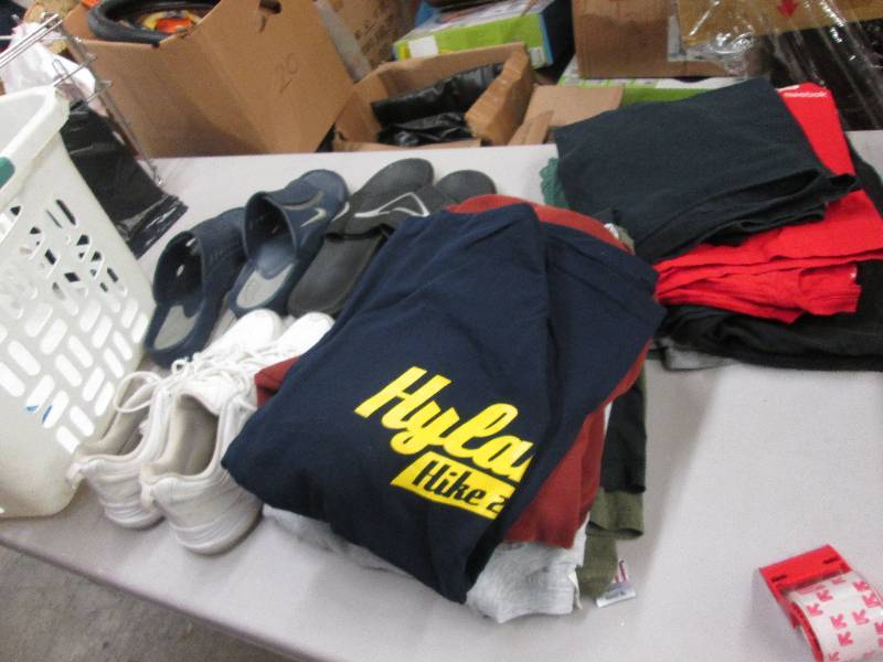 lot 146 image: Basket of Mens Tshirts L&XL, Size ...