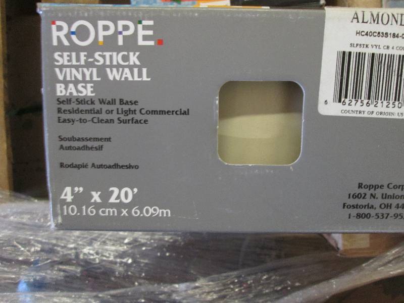 lot 222 image: Lot of 5 Roppe Vinyl Self Stick Al...