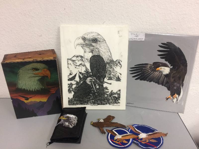 lot 26 image: Assorted Eagle Collectibles