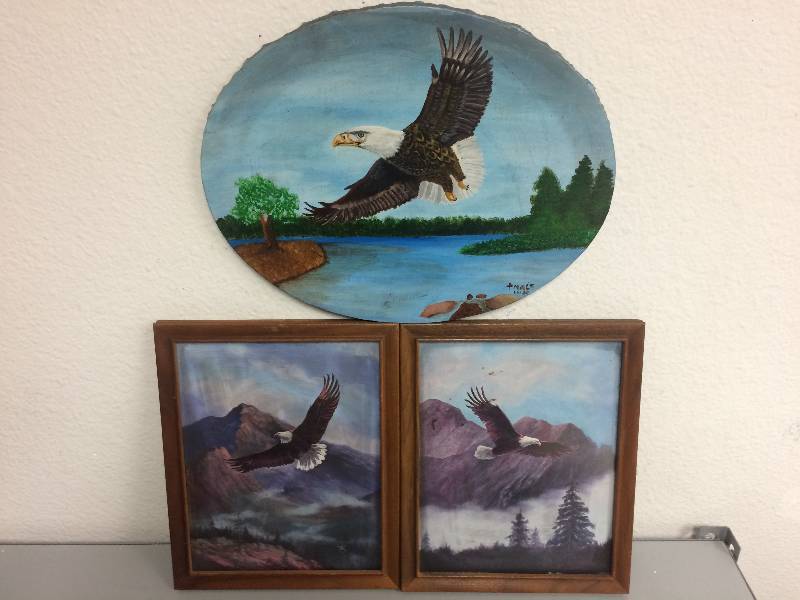 lot 31 image: Eagle Prints and Canvas