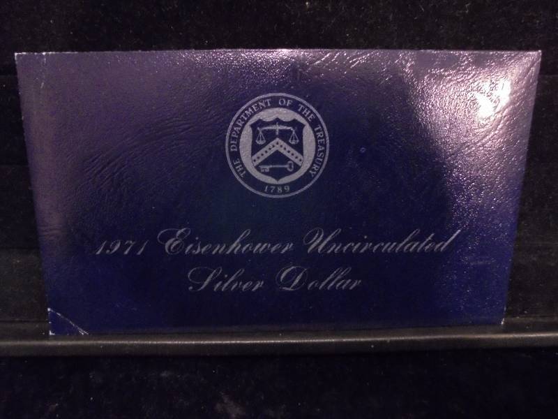 1971 Eisenhower Uncirculated Silver Dollar, 40% Silver
