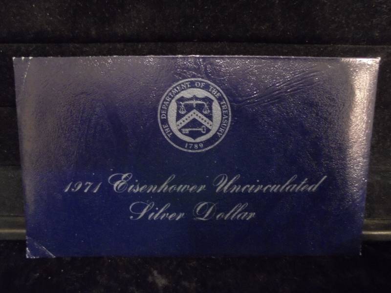 1971 Eisenhower Uncirculated Silver Dollar, 40% Silver