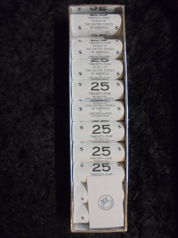 250 US Nickels, Uncirculated, Face Value $12.50