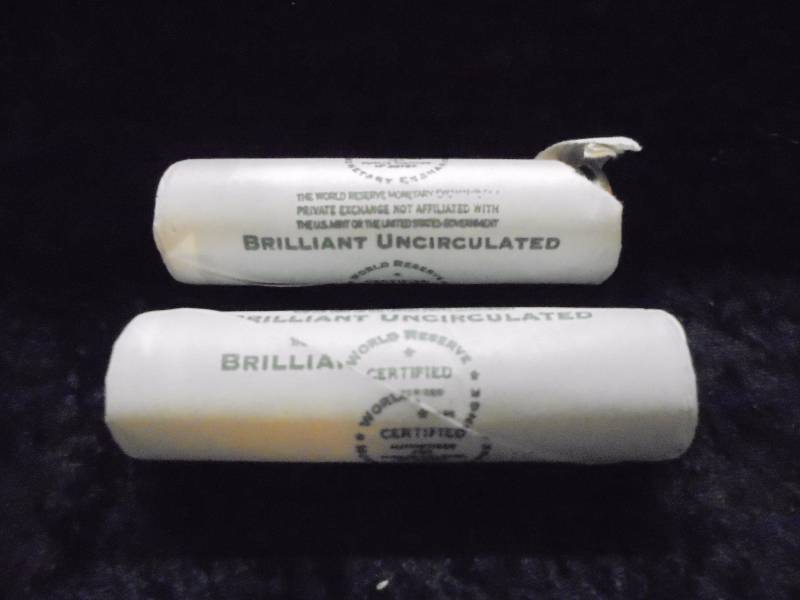 Lot of 2 Rolls Uncirculated Nickels, 2005