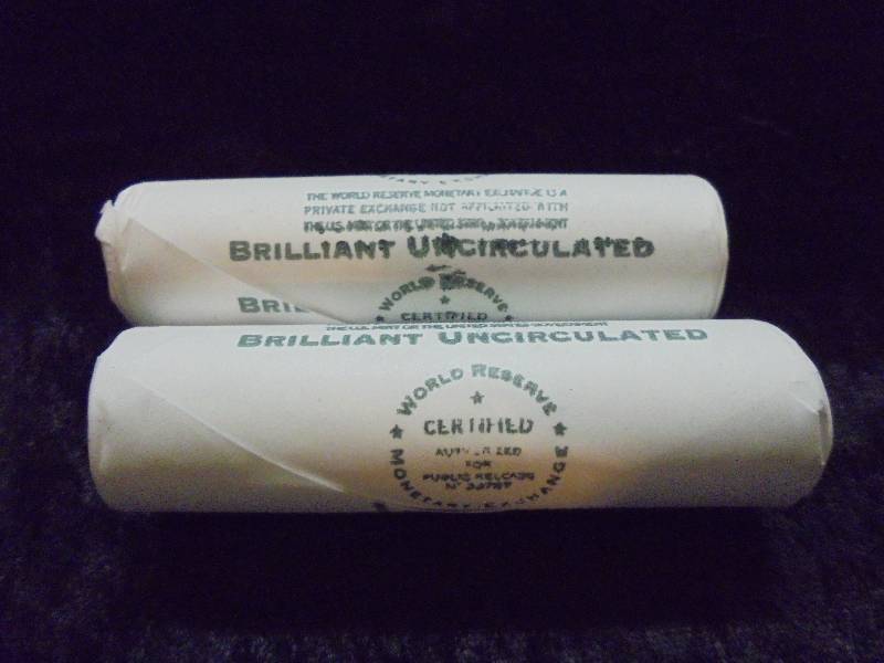 Lot of 2 Rolls Uncirculated Nickels, 2005