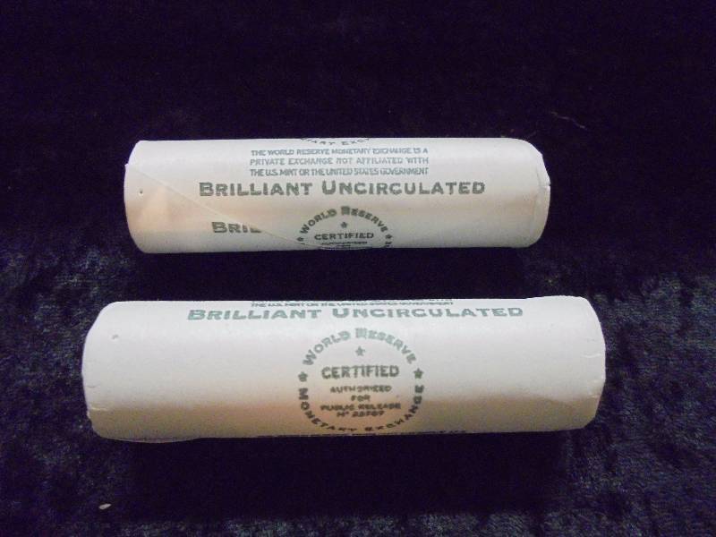 Lot of 2 Rolls Uncirculated Nickels, 2005