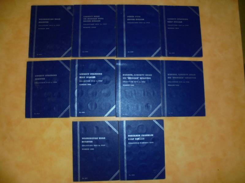 Lot - Misc Coin Collection Books, EMPTY