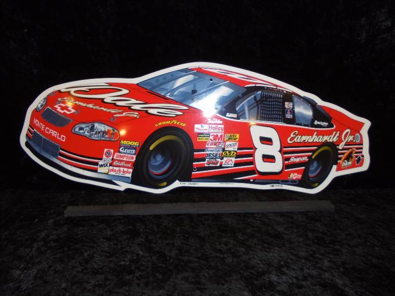 lot 3 image: Dale Earnhard Jr #8 Nascar Sign, 13x36, Heavy Plastic