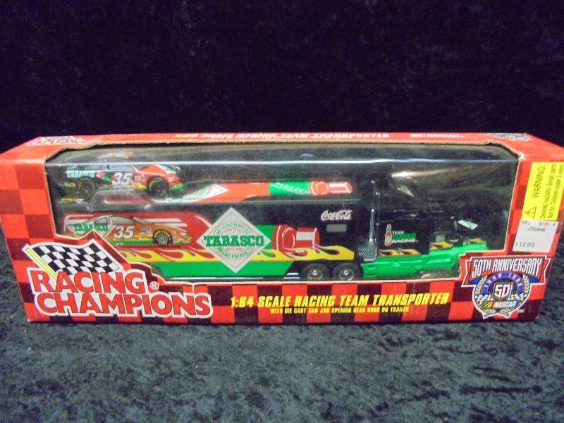 lot 54 image: Racing Champions 164 Race Team Transporter, #35 Tabasco