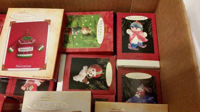 Lot of (17) Hallmark Keepsake Ornament in original boxes