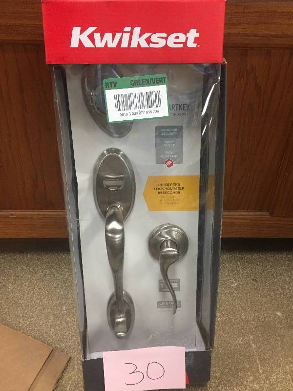 lot 30 image: Kwikset  door lock