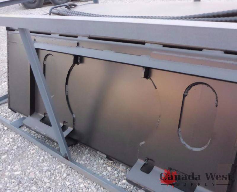 lot 21 image: NEW HYDRAULIC SKID STEER SWEEPER BUCKET 72 INCH
