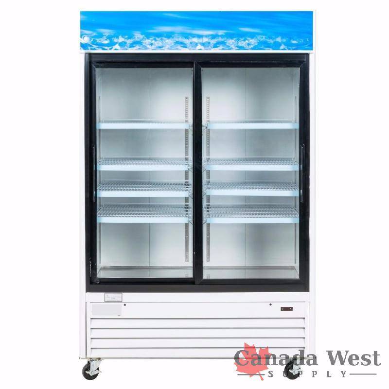 lot 42 image: NEW SLIDING GLASS DOOR MERCHANDISER FRIDGE 45 CU G12YBM2F