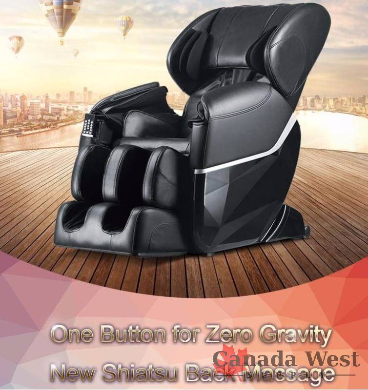 lot 59 image: New Full Body Shiatsu Massage Chair Foot Roller Zero Gravity with Heat EC77
