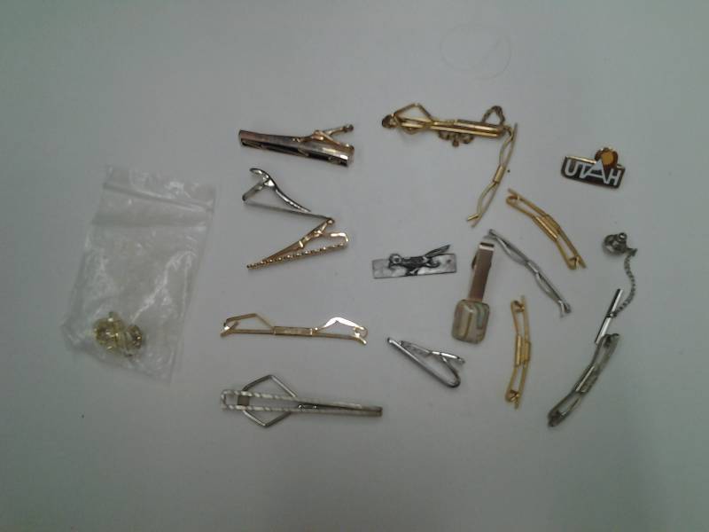 lot 8 image: Collection Of Mens Neck Tie Clips