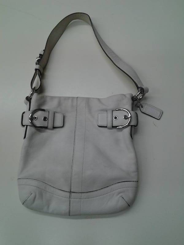 lot 35 image: Authentic Leather COACH Handbag