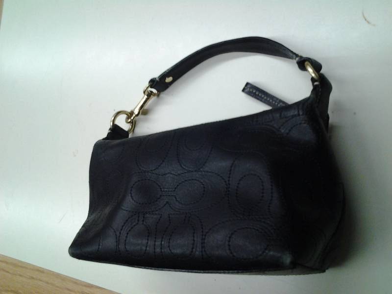 lot 37 image: Authentic Leather COACH Mini Handbag